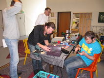 Peppi, Daniel und Uli,