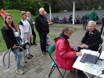 Top ausgerüstet: nun auch der Empfang mit LapTop